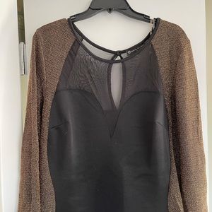 FTF dress black and gold